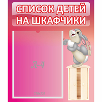 Стенд "Список на шкафчики" - fgospostavki.ru - Петропавловск-Камчатский