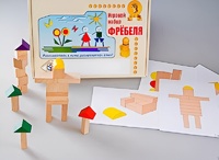 Игровой набор Фребеля "Конструктор деревянный без соединений-3" (Серия "Эксперимент") - fgospostavki.ru - Петропавловск-Камчатский