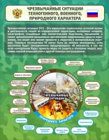 Стенд "Чрезвычайные ситуации техногенного, военного, природного характера" Вариант 2 - fgospostavki.ru - Петропавловск-Камчатский