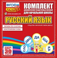 Динамические раздаточные пособия. Русский язык (веера). Читаем по слогам (слоги из двух букв). Конструируем слова (слоги из двух и трех букв). - fgospostavki.ru - Петропавловск-Камчатский
