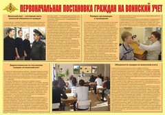 Плакат "Первоначальная постановка граждан на воинский учет" - fgospostavki.ru - Петропавловск-Камчатский