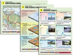 Комплект таблиц по географии "Природа России" раздаточные (цветные, ламинированные, А4, 10 штук) - fgospostavki.ru - Петропавловск-Камчатский
