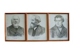 Портреты выдающихся физиков (деревянная рамка, под стеклом) - fgospostavki.ru - Петропавловск-Камчатский
