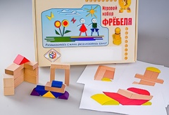 Игровой набор Фребеля "Конструктор деревянный без соединений-2" (Серия "Эксперимент") - fgospostavki.ru - Петропавловск-Камчатский
