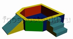 Сухой бассейн "Крепость" 1,5х1,2 метра - fgospostavki.ru - Петропавловск-Камчатский
