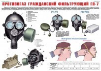 Комплект плакатов "Средства защиты органов дыхания. Противогазы, респираторы" - fgospostavki.ru - Петропавловск-Камчатский