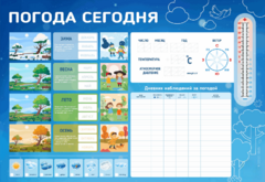 Стенд-уголок маркерный "Погода сегодня" - fgospostavki.ru - Петропавловск-Камчатский