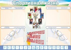 Стенд "Спортивная жизнь" Вариант 2 - fgospostavki.ru - Петропавловск-Камчатский