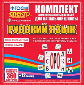 Динамические раздаточные пособия. Русский язык (комплект демонстрационных материалов). Касса букв, слогов, звуковых схем с набором интерактивных таблиц. - fgospostavki.ru - Петропавловск-Камчатский