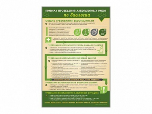 Стенд "Правила выполнения лабораторных работ по биологии" Вариант 1 - fgospostavki.ru - Петропавловск-Камчатский
