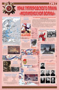 Плакат "Великая Отечественная война: Крах гитлеровского плана «молниеносной войны» " - fgospostavki.ru - Петропавловск-Камчатский