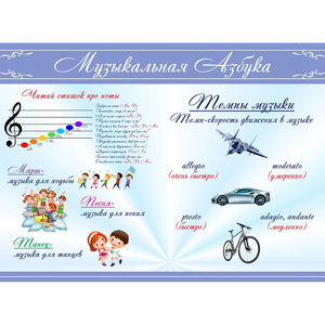 Стенд "Музыкальная азбука" - fgospostavki.ru - Петропавловск-Камчатский
