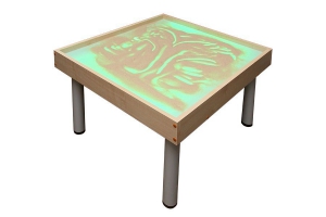Столик на ножках для рисования песком "Радуга" с подсветкой RGB - fgospostavki.ru - Петропавловск-Камчатский