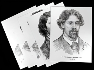 Портреты художников (22 шт, ф А3 ) - fgospostavki.ru - Петропавловск-Камчатский