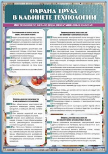 Стенд "Охрана труда в кабинете технологии" - fgospostavki.ru - Петропавловск-Камчатский