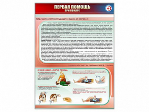 Стенд "Первая помощь при пожаре" - fgospostavki.ru - Петропавловск-Камчатский