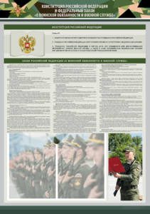 Стенд-уголок "Конституция Российской Федерации и Федеральный закон "О воинской обязанности и военной службе" - fgospostavki.ru - Петропавловск-Камчатский