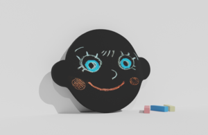 Фигурная грифельная меловая доска на тему эмоций - fgospostavki.ru - Петропавловск-Камчатский