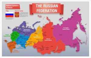 Стенд "Карта России (английский)" - fgospostavki.ru - Петропавловск-Камчатский