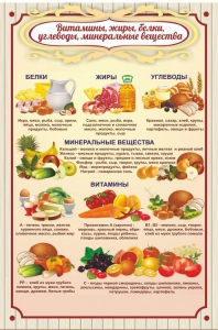 Стенд "Витамины, жиры, белки" - fgospostavki.ru - Петропавловск-Камчатский