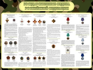 Стенд "Государственные ордена РФ" - fgospostavki.ru - Петропавловск-Камчатский