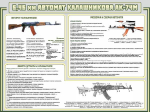 Стенд "Автомат Калашникова" - fgospostavki.ru - Петропавловск-Камчатский