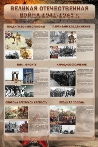 Стенд "Великая Отечественная война" (события) - fgospostavki.ru - Петропавловск-Камчатский