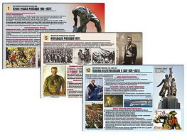 Комплект таблиц по истории "История России XX - XXI вв." раздаточные (цветные, ламинированные, А4, 12 штук) - fgospostavki.ru - Петропавловск-Камчатский