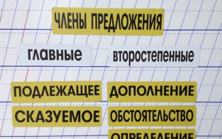 Набор магнитных карточек "Члены предложения" (фон жёлтый) - fgospostavki.ru - Петропавловск-Камчатский
