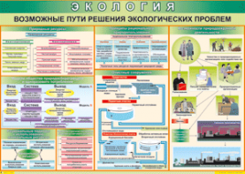 Таблица "Возможные пути решения экологических проблем" (100х140 сантиметров, винил) - fgospostavki.ru - Петропавловск-Камчатский