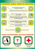 Таблица "Выполняйте опыты только по инструкции" (100х140 сантиметров, винил) - fgospostavki.ru - Петропавловск-Камчатский