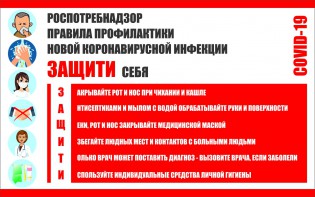 Плакат "Правила профилактики коронавируса" - fgospostavki.ru - Петропавловск-Камчатский