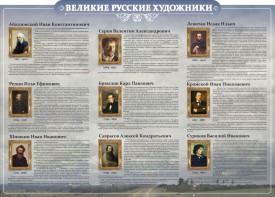 Стенд "Великие русские художники" - fgospostavki.ru - Петропавловск-Камчатский