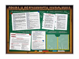 Стенд-уголок "Права и обязанности школьника" - fgospostavki.ru - Петропавловск-Камчатский