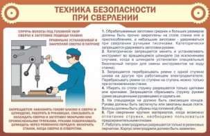 Стенд "Техника безопасности при сверлении" - fgospostavki.ru - Петропавловск-Камчатский