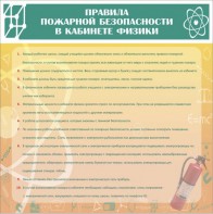 Стенд "Правила пожарной безопасности в кабинете физики" - fgospostavki.ru - Петропавловск-Камчатский